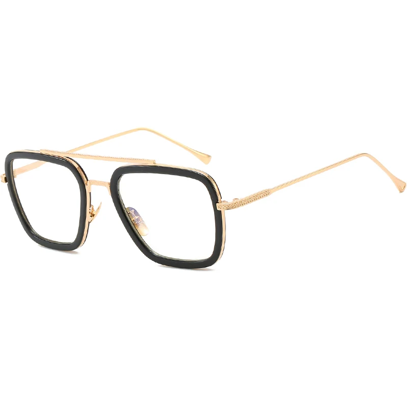 Tony Stark Sunglasses Men Eye wear Vintage Retro Men's Glasses